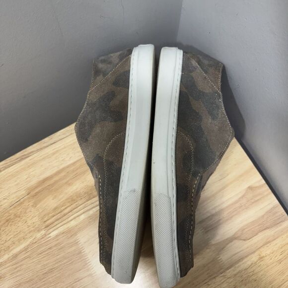 Peter Millar Loafers Mens 10.5 Green Camouflage Suede‎ Slip On Boat Shoes main image 7